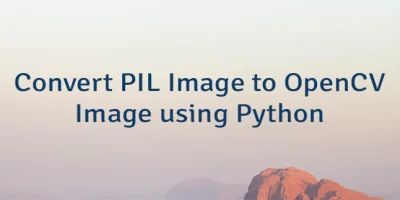 Convert PIL Image to OpenCV Image using Python