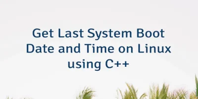 Get Last System Boot Date and Time on Linux using C++