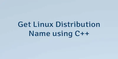 Get Linux Distribution Name using C++
