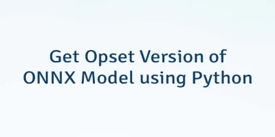 Get Opset Version of ONNX Model using Python