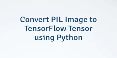 Convert PIL Image to TensorFlow Tensor using Python