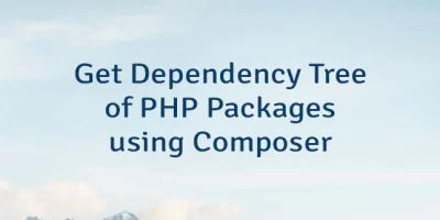Get Dependency Tree of PHP Packages using Composer
