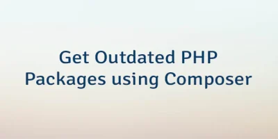 Get Outdated PHP Packages using Composer