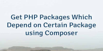 Get PHP Packages Which Depend on Certain Package using Composer