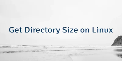 Get Directory Size on Linux