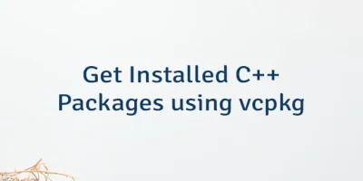 Get Installed C++ Packages using vcpkg
