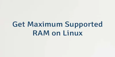 Get Maximum Supported RAM on Linux