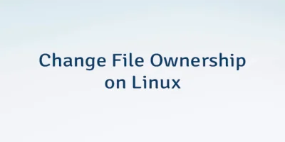 Change File Ownership on Linux
