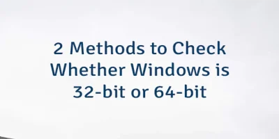 2 Methods to Check Whether Windows is 32-bit or 64-bit