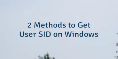 2 Methods to Get User SID on Windows