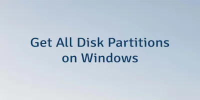Get All Disk Partitions on Windows
