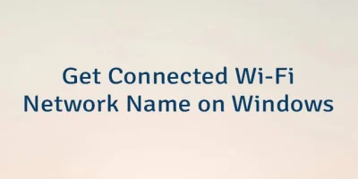 Get Connected Wi-Fi Network Name on Windows