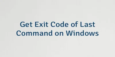 Get Exit Code of Last Command on Windows