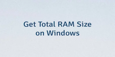 Get Total RAM Size on Windows