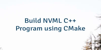 Build NVML C++ Program using CMake