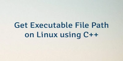 Get Executable File Path on Linux using C++