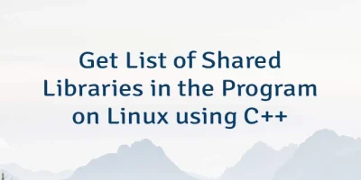 Get List of Shared Libraries in the Program on Linux using C++