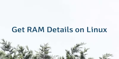 Get RAM Details on Linux