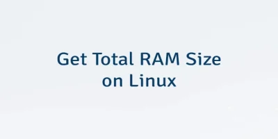 Get Total RAM Size on Linux