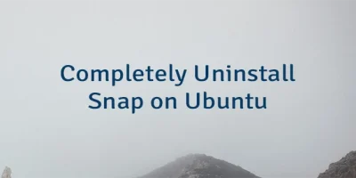Completely Uninstall Snap on Ubuntu