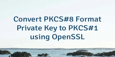 Convert PKCS#8 Format Private Key to PKCS#1 using OpenSSL
