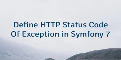 Define HTTP Status Code Of Exception in Symfony 7