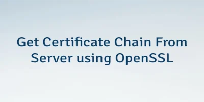 Get Certificate Chain From Server using OpenSSL