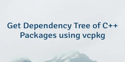 Get Dependency Tree of C++ Packages using vcpkg
