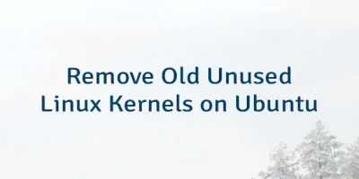 Remove Old Unused Linux Kernels on Ubuntu