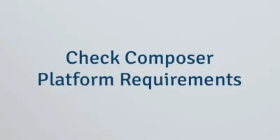Check Composer Platform Requirements