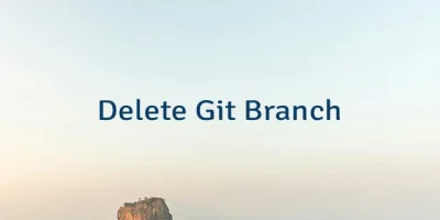 Delete Git Branch