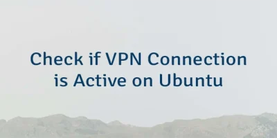 Check if VPN Connection is Active on Ubuntu