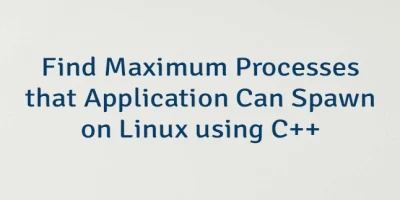 Find Maximum Processes that Application Can Spawn on Linux using C++