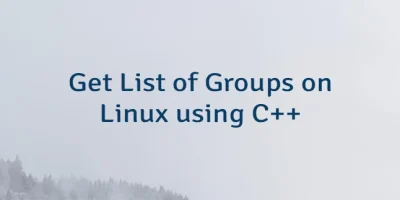 Get List of Groups on Linux using C++