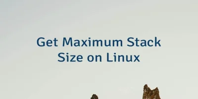 Get Maximum Stack Size on Linux