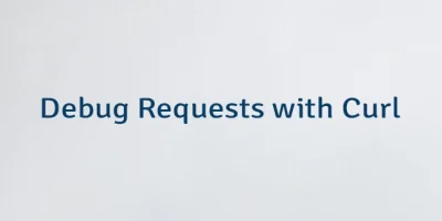 Debug Requests with Curl
