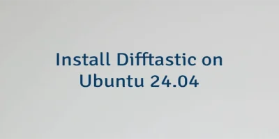 Install Difftastic on Ubuntu 24.04