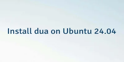 Install dua on Ubuntu 24.04