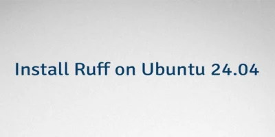 Install Ruff on Ubuntu 24.04