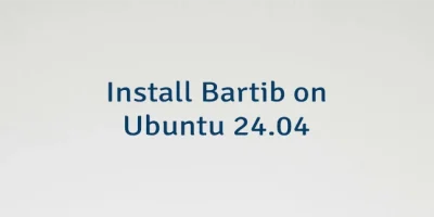 Install Bartib on Ubuntu 24.04