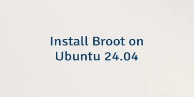 Install Broot on Ubuntu 24.04