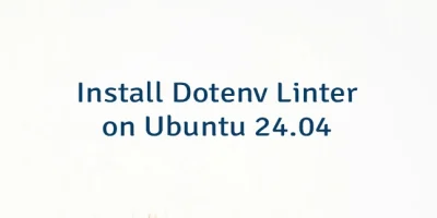 Install Dotenv Linter on Ubuntu 24.04