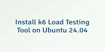 Install k6 Load Testing Tool on Ubuntu 24.04