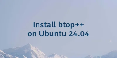 Install btop++ on Ubuntu 24.04