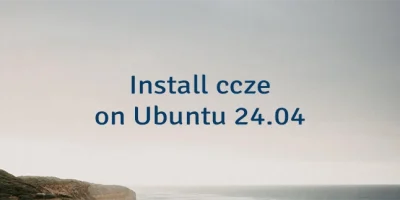 Install ccze on Ubuntu 24.04