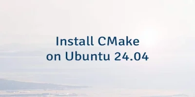 Install CMake on Ubuntu 24.04