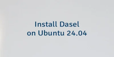 Install Dasel on Ubuntu 24.04