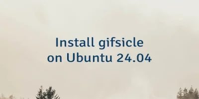 Install gifsicle on Ubuntu 24.04