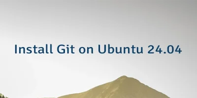 Install Git on Ubuntu 24.04