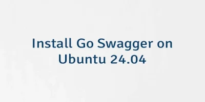 Install Go Swagger on Ubuntu 24.04